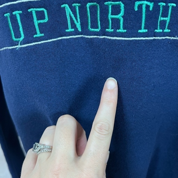 VNTG Lee “Up North” Embroidered Crewneck Sweatshirt - Picture 6 of 8